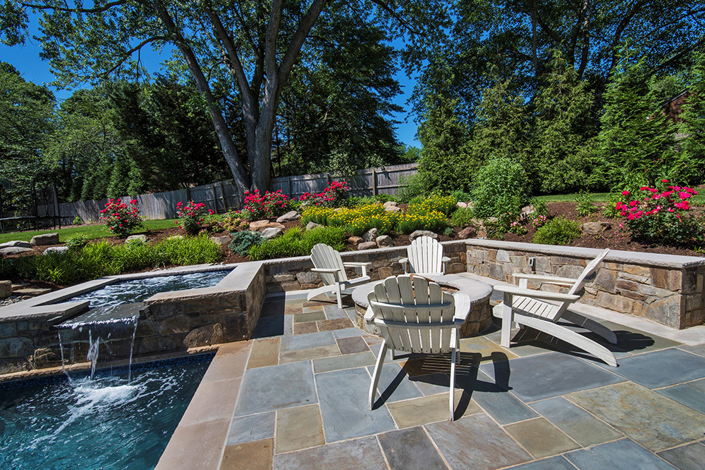 Natural stone fire pit (Photo: Hilary Schwab)