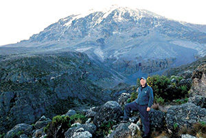 Aaron Katerberg on Mount Kilimanjaro (Photo: Aaron Katerberg)