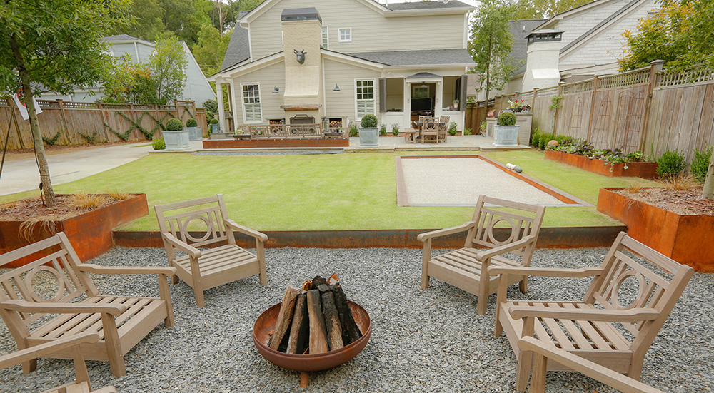 Three elements of backyard (Photo: Dry Branch Photography)