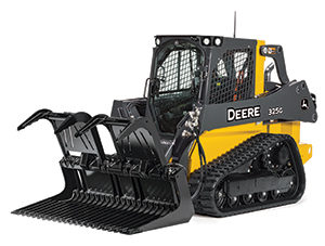 Rock grapple bucket (Photo: John Deere)
