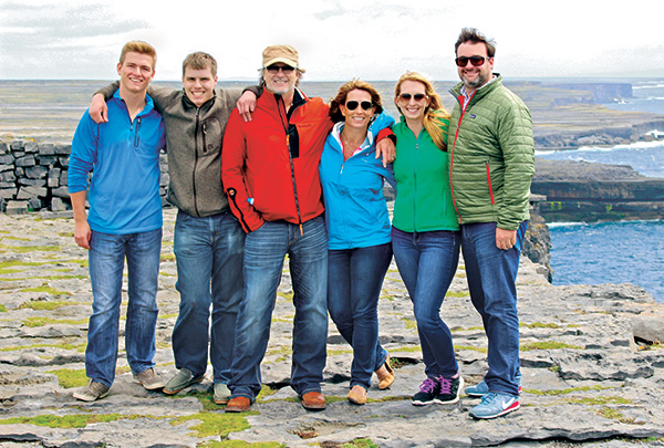 Troy Clogg and family in Galway (Photo: Troy Clogg)