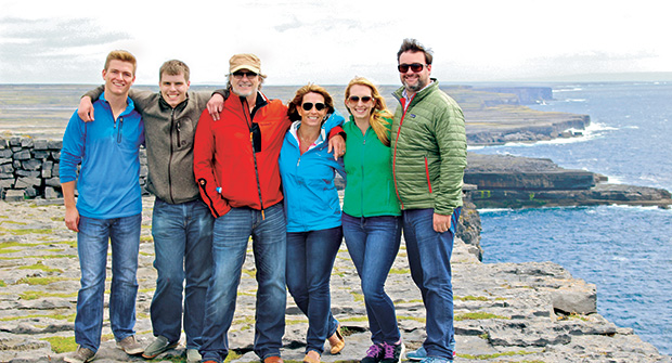 Troy Clogg and family in Galway (Photo: Troy Clogg)