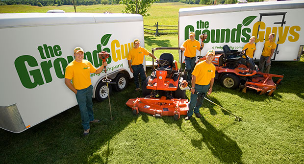 The Grounds Guys crew and equipment (Photo: The Grounds Guys)