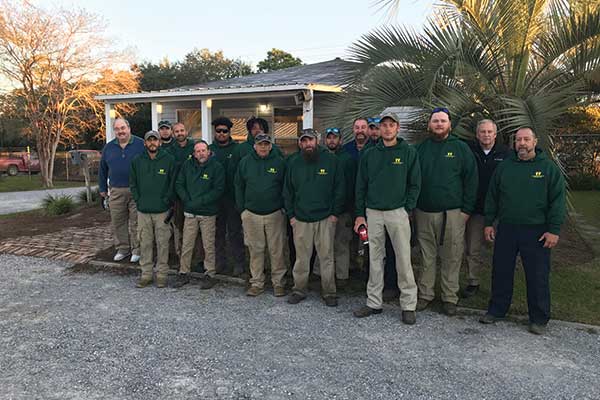 The crew from Bayou Lawn & Landscape Services. The company has been acquired by Landscape Workshop. Photo: Landscape Workshop