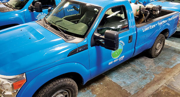 Lush Lawn truck (Photo: Lush Lawn)