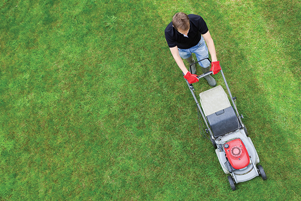 Striping with a walk-behind (Photo: iStock.com/Nastco)