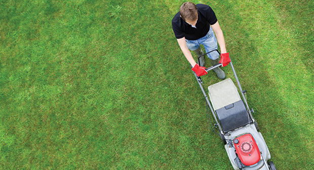 Striping with a walk-behind (Photo: iStock.com/Nastco)