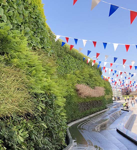 GSky's living wall at London's Westfield Mall (Photo: GSky)