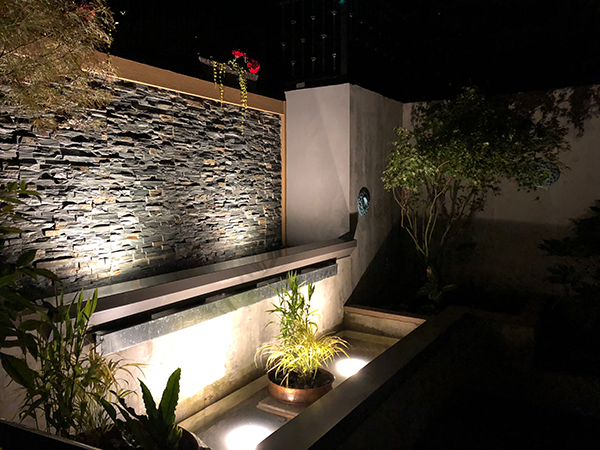 Waterfall, pond and plants (Photo: MRD Landscaping)