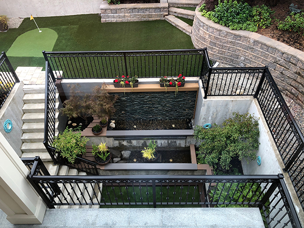 Basement courtyard (Photo: MRD Landscaping)