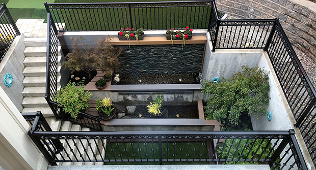 Basement courtyard (Photo: MRD Landscaping)