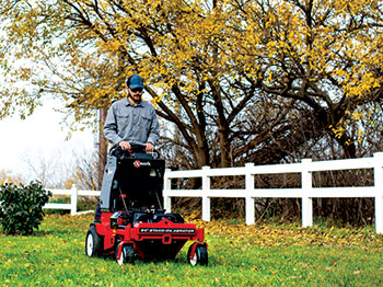 Man aerating (Photo: Exmark)