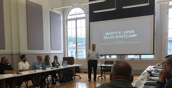 Marty Grunder welcomes attendees to Marty's Super Sales Bootcamp. (Photo: LM Staff)