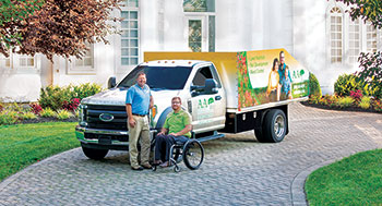 A&A Lawn Care and Landscaping Co-owners Tony Kelly (left) and Andrew Wesselman. (Photo: Broadview Motion)