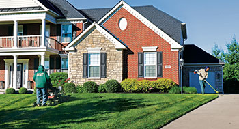 A&A employees working on a lawn (Photo: Broadview Motion)