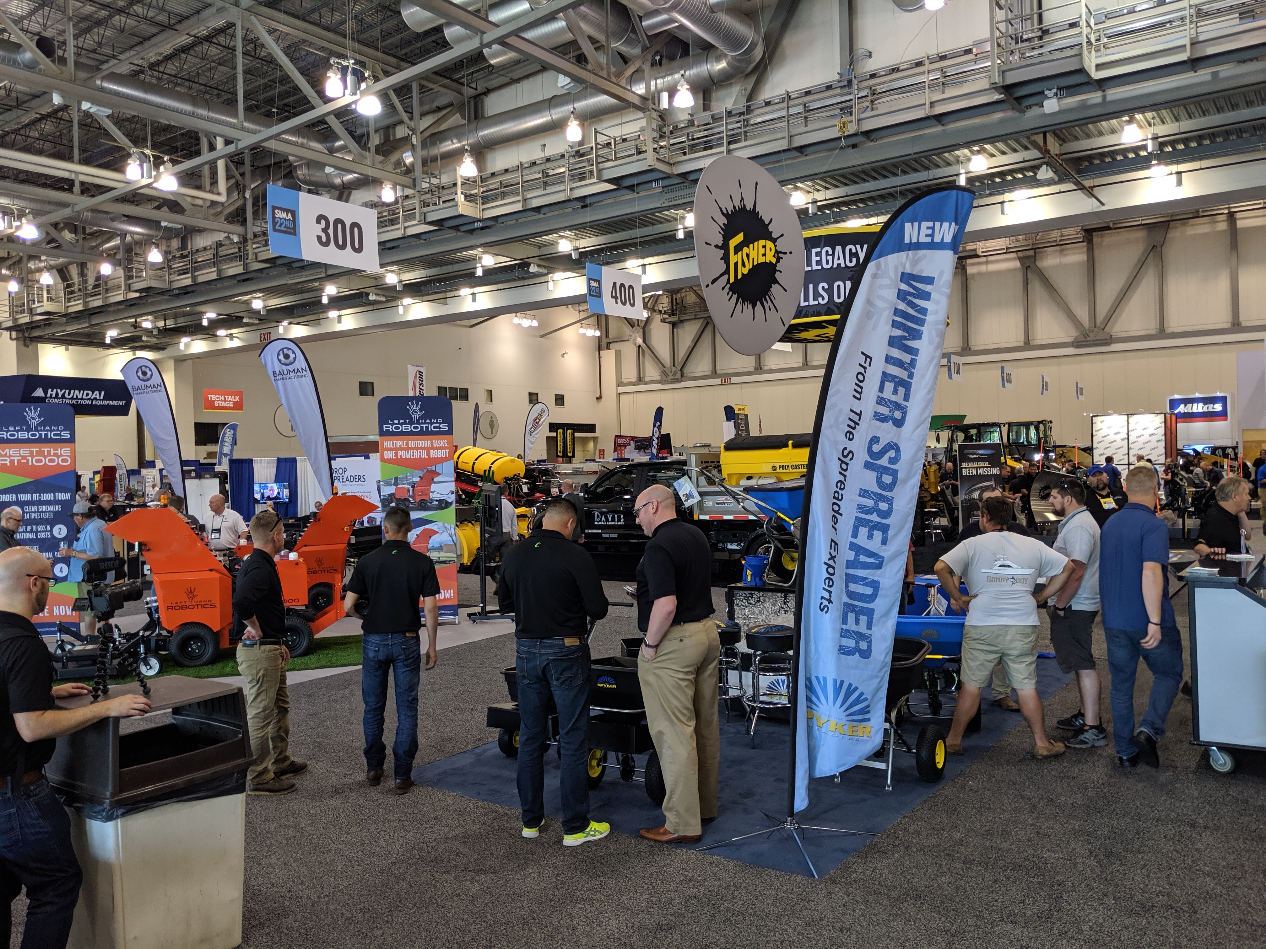 Hustle and bustle on the snow floor at SIMA 2019. Photo: LM Staff