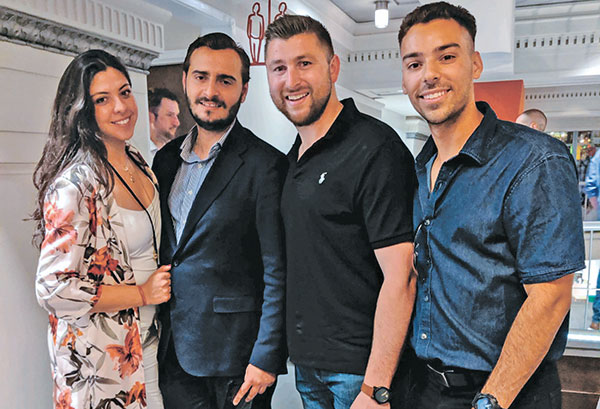 Andrea Saenz and Jan Gautam of Novus Maintenance, New York City; Anthony Pennella and Aaron Delgado of Polar Snow and Ice Solutions (Photo: Clara Richter)
