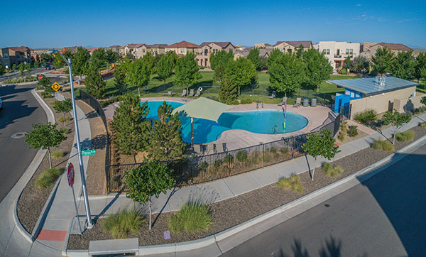 Pool at Mesa del Sol (Photo: Yellowstone Landscape)