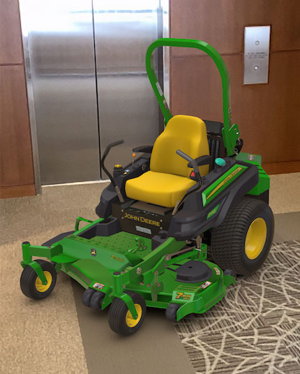 John Deere augmented reality mower (Photo: John Deere)