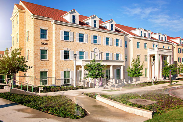 TCU campus (Photo: Andy's Sprinkler, Drainage & Lighting)