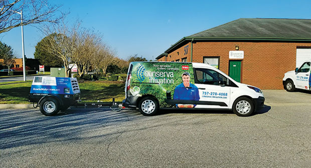 Conserva vehicle (Photo: Conserva Irrigation)