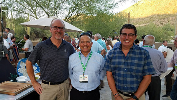 Left to right: Will MacMurdo, Jose Milan and Gilles Galliou from Bayer. (Photo: North Coast Media Staff)