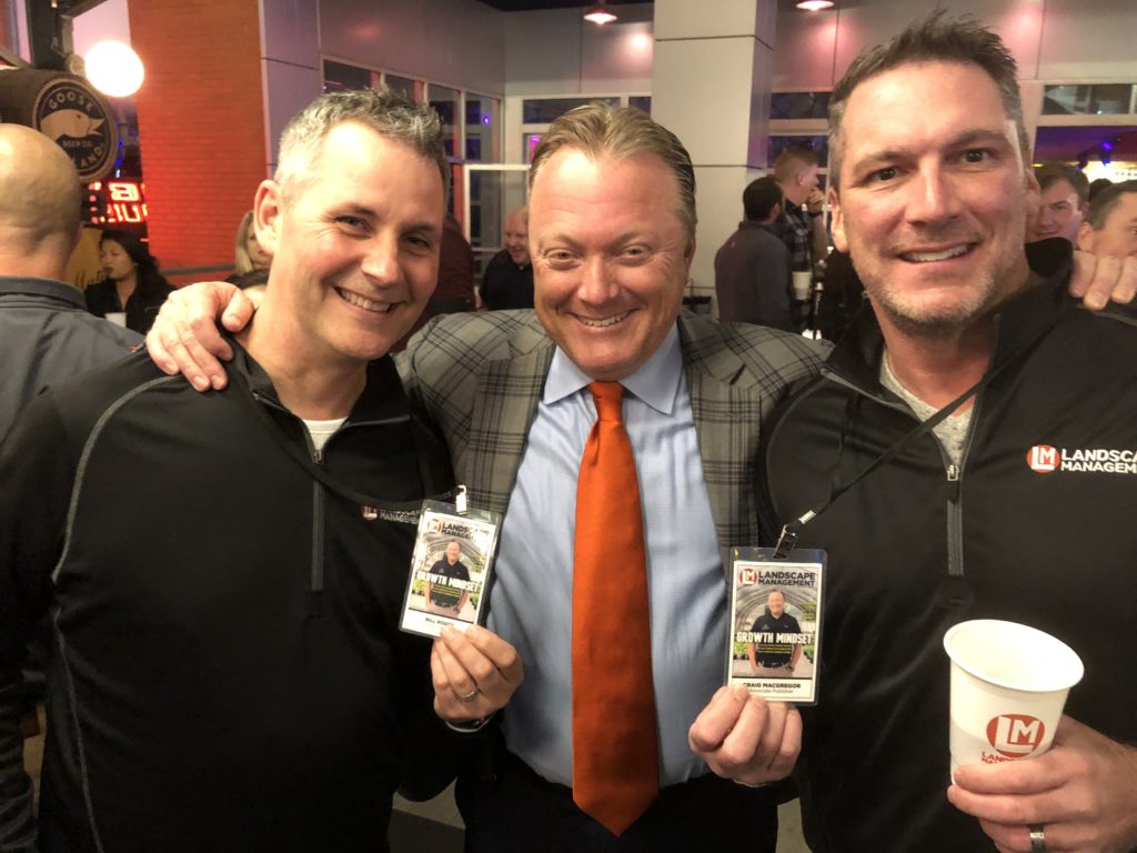 LM's own Bill Roddy, publisher, (L) and Craig MacGregor, associate publisher, (R) pose with columnist Marty Grunder. Photo: LM Staff