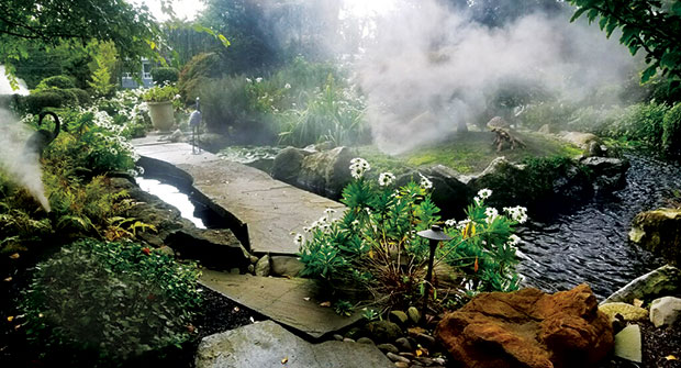 Area being irrigated (Photo: Horizon Landscapes Co.)