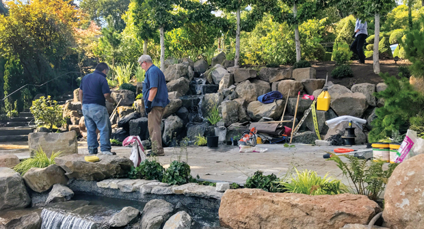 Before crews members step foot on a site, they know what materials will be needed. (Photo: Ross NW Watergardens)