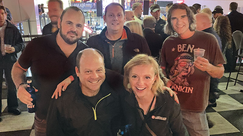 Is there an Echo in here? LM Editor Christina Herrick caught up with Echo Marketing Manager Ken Osberg (left), Product Manager Jason Wilk (back left), Vice President, Marketing and Product Management Wayne Thomsen and Product Manager Ben Moskalik. Photo: LM Staff