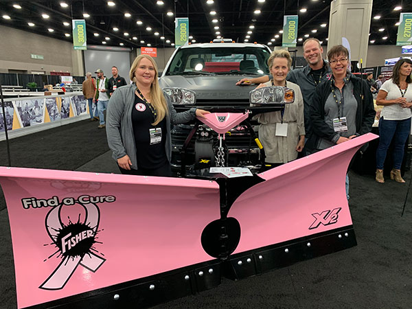 Pink SnowEx plow (Photo: Douglas Dynamics)