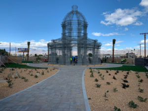 Crews finalize planting and rock mulch installations. (Photo: Urban Habitat)
