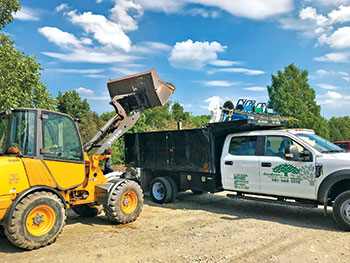 Loader and Greensweep truck (Photo: Greensweep)
