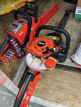 Battery-powered handheld equipment (Photo: Bedell Property Management)