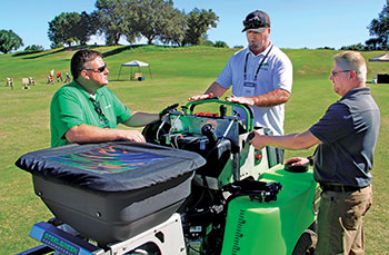 Steel Green rep demonstrating machines (Photo: Seth Jones)