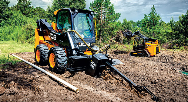Trencher in action (Photo: JCB North America)