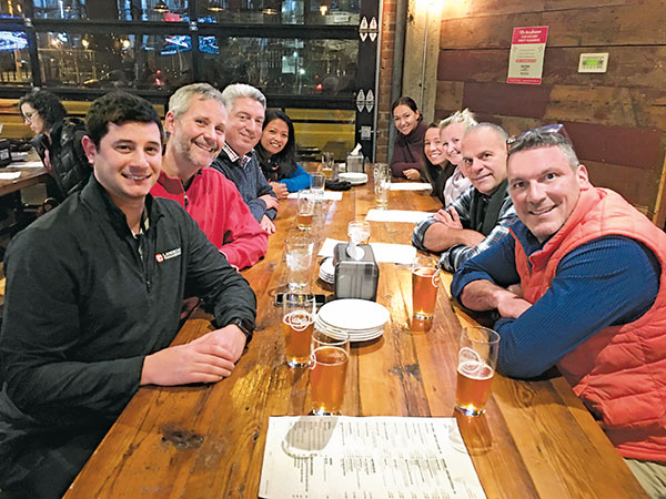 LM Staff out to dinner (Photo: LM Staff)