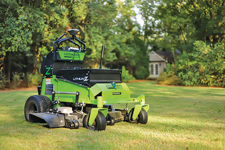 Greenworks mower fitted with Greenzie technology (Photo: Greenzie)
