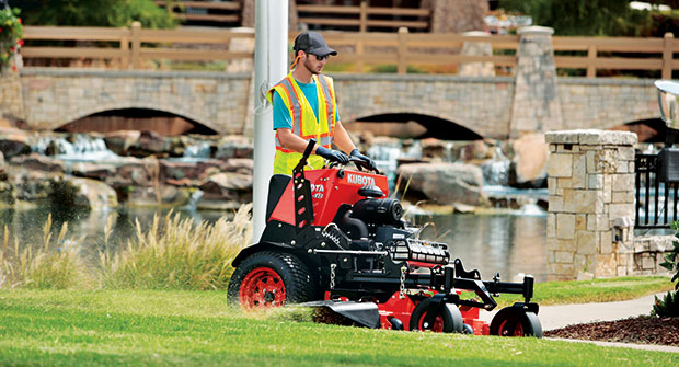Operator on Kubota mower (Photo: Kubota)