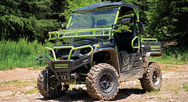 UTV in action (Photo: Greenworks North America)