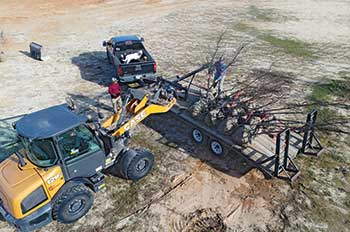 Precision Landscaping equipment and crews (Photo: Case Construction Equipment)