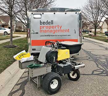 Spreader using combination products (Photo: Bedell Property Management)
