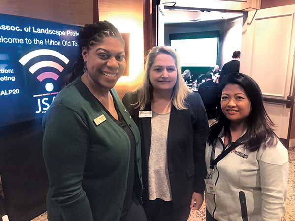 (Left to right) Sarah Anderson, American Forests; Lisa Stryker, NALP; and LM Senior Editor Abby Hart. (Photo: LM Staff)