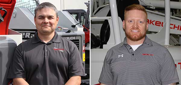 L to R: Joseph Huling, Keith Kramlich (Photos: Takeuchi-U.S.)