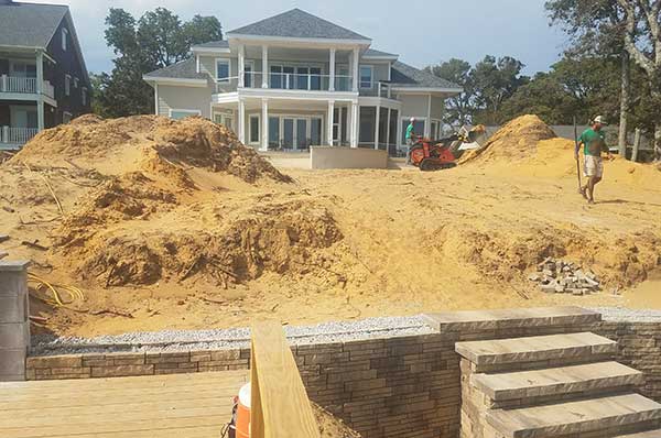 Sand dune hardscape project (Photo: ProGreen Turf & Landscape)