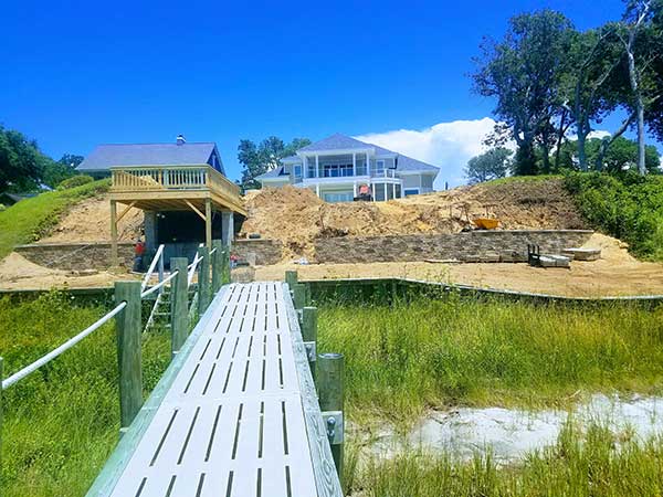 Sand dune hardscape project (Photo: ProGreen Turf & Landscape)