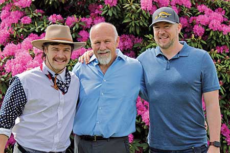 L to R: Patrick McMahon (son), Kevin McMahon (father) and Ryan McMahon (son) (Photo: Art by Nature)