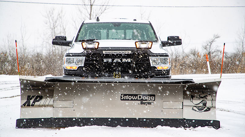 The SnowDogg XPII expands from an 8-foot plow to a 10-foot plow. (Photo: Buyers Products)