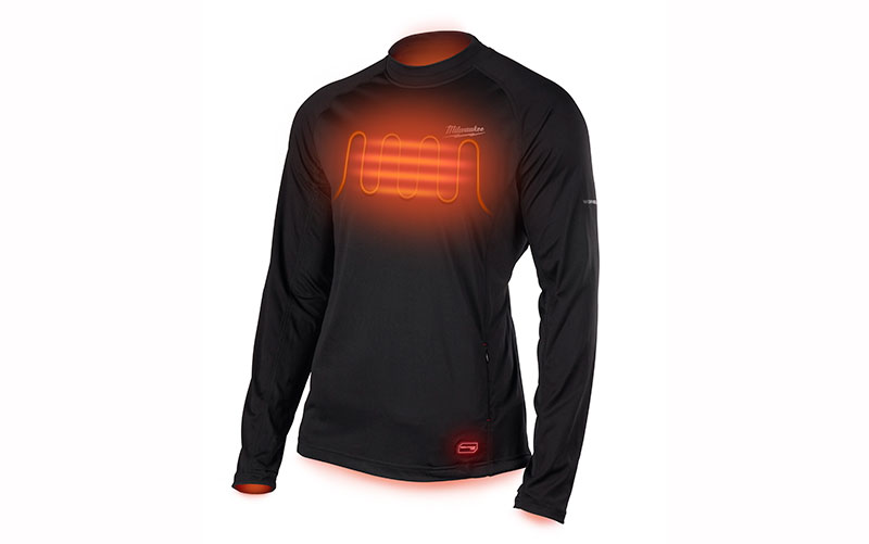 Milwaukee Tool's USB rechargeable Heated Workskin Midweight Base Layer. (Photo Milwaukee Tool)