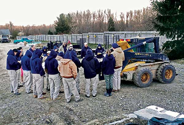 Skid-steer training session (Photo: The Pattie Group)